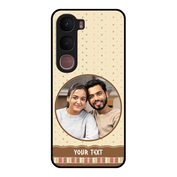 Vivo Y31 5G Custom Glass Phone Case - Brown Dotted Mobile Case Design Vivo Y31 5G Custom Glass Phone Case - Brown Dotted Mobile Case Design