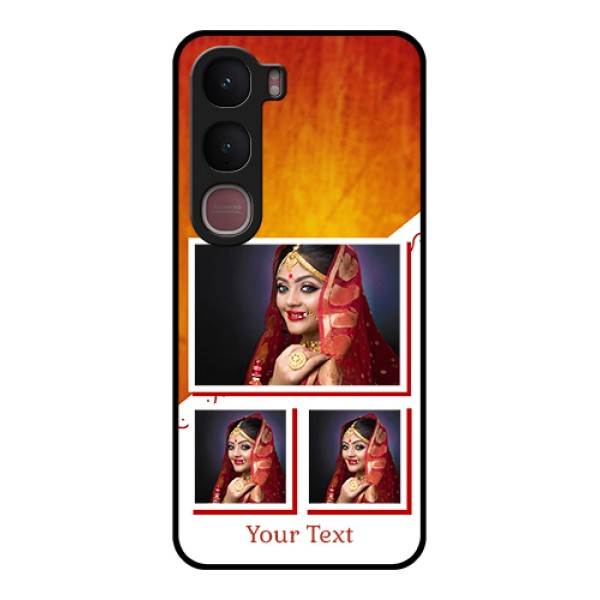 Vivo Y31 5G Custom Glass Phone Case - Wedding Memories Design