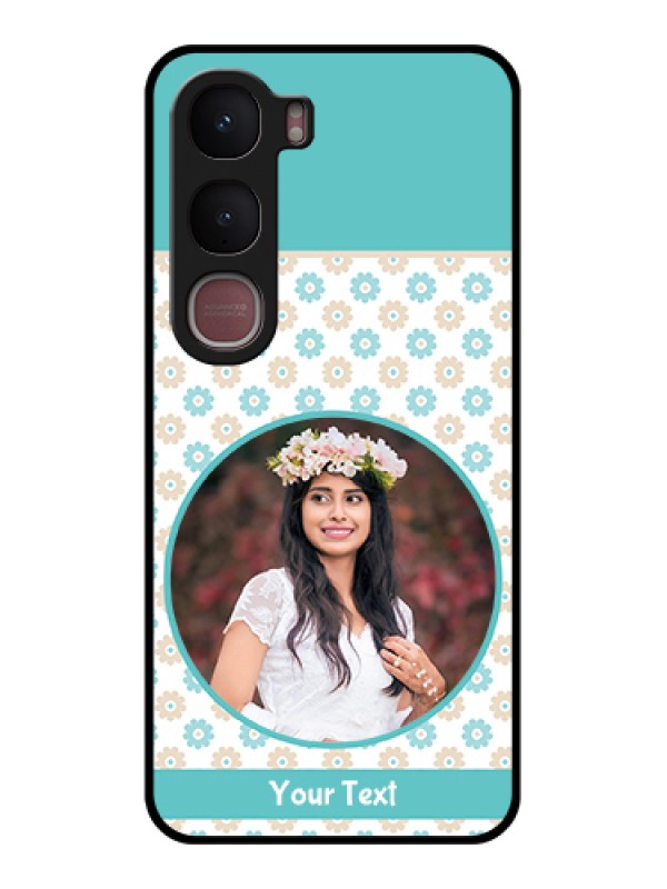 Custom Vivo Y31 5G Custom Glass Phone Case - Beautiful Flowers Design