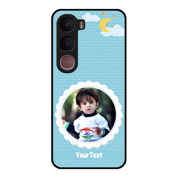 Vivo Y31 5G Custom Glass Phone Case - Violet Pattern Design