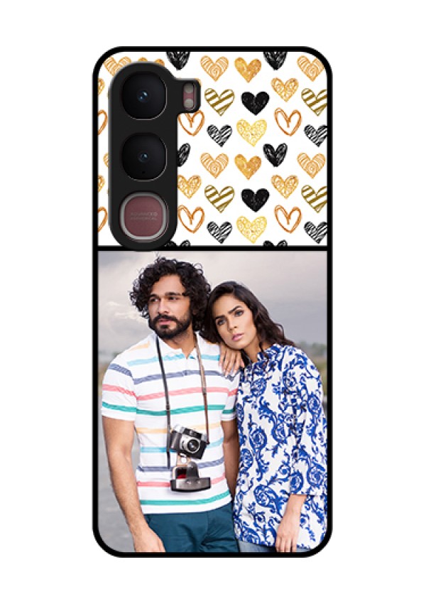 Vivo Y31 5G Custom Glass Phone Case - Love Symbol Design