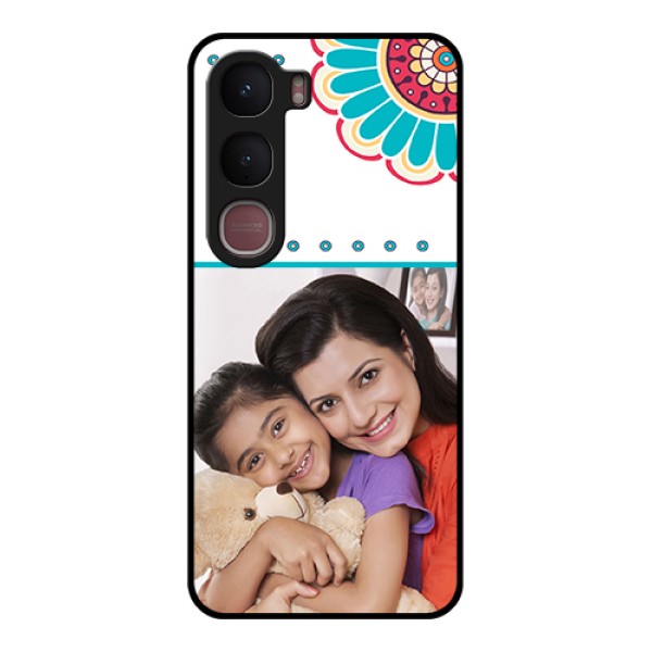Vivo Y31 5G Custom Glass Phone Case - Flower Design