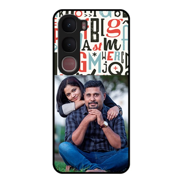 Vivo Y31 5G Custom Glass Phone Case - Alphabet Design