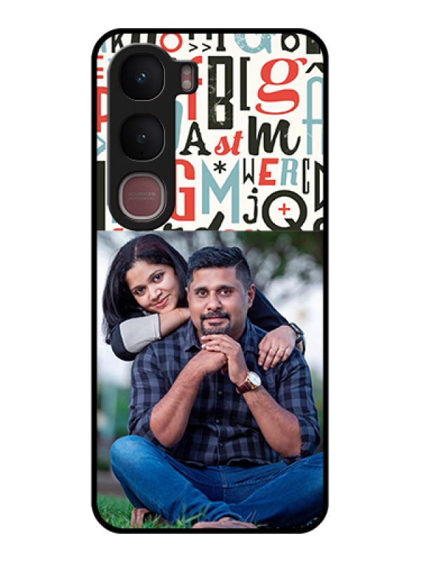 Custom Vivo Y31 5G Custom Glass Phone Case - Alphabet Design