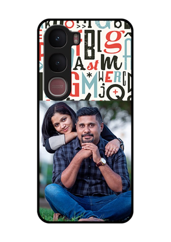 Vivo Y31 5G Custom Glass Phone Case - Alphabet Design