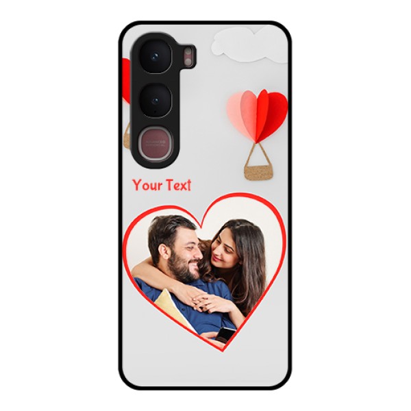 Vivo Y31 5G Custom Glass Phone Case - Parachute Love Design