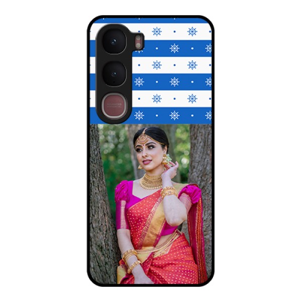 Vivo Y31 5G Custom Glass Phone Case - Snow Pattern Design