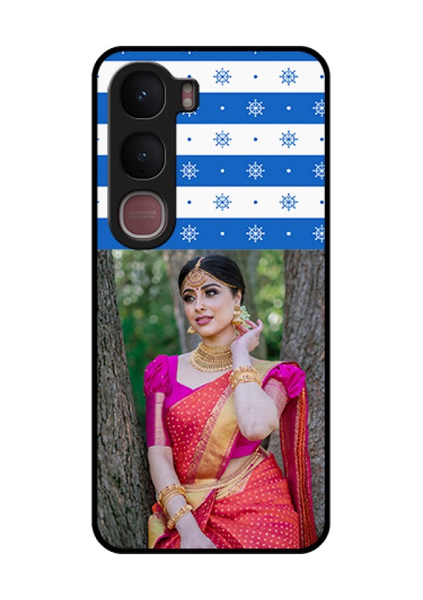 Vivo Y31 5G Custom Glass Phone Case - Snow Pattern Design