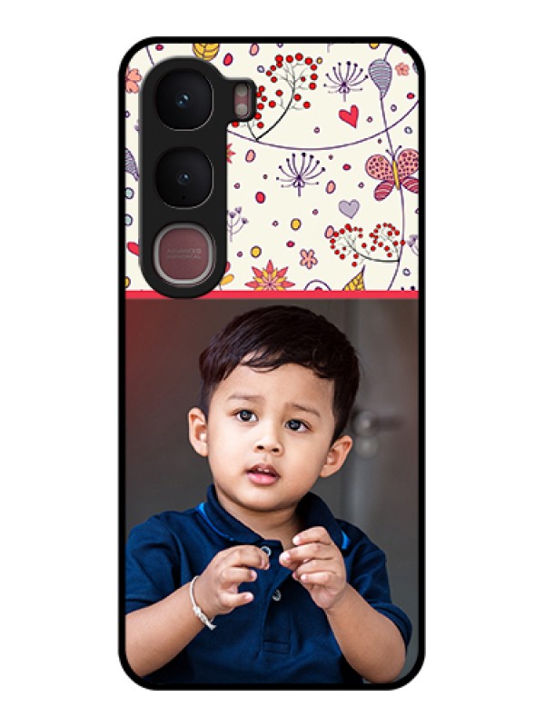 Custom Vivo Y31 5G Custom Glass Phone Case - Premium Floral Design