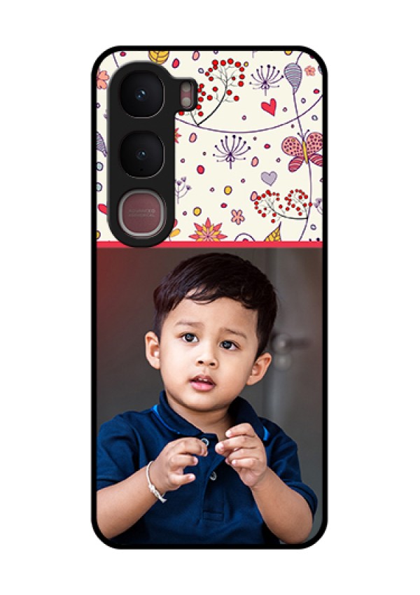 Vivo Y31 5G Custom Glass Phone Case - Premium Floral Design