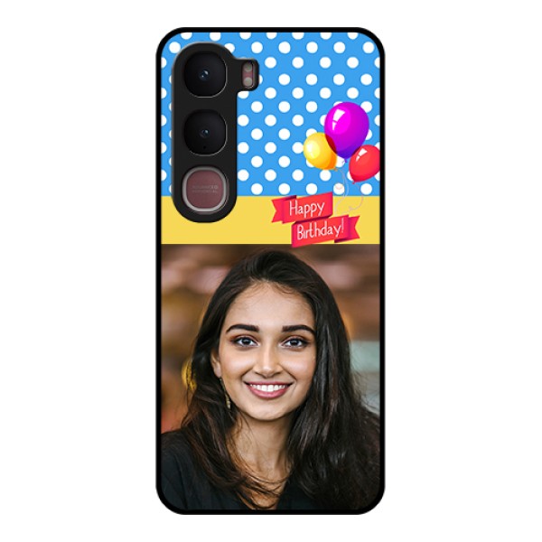 Vivo Y31 5G Custom Glass Phone Case - Happy Birthday Design
