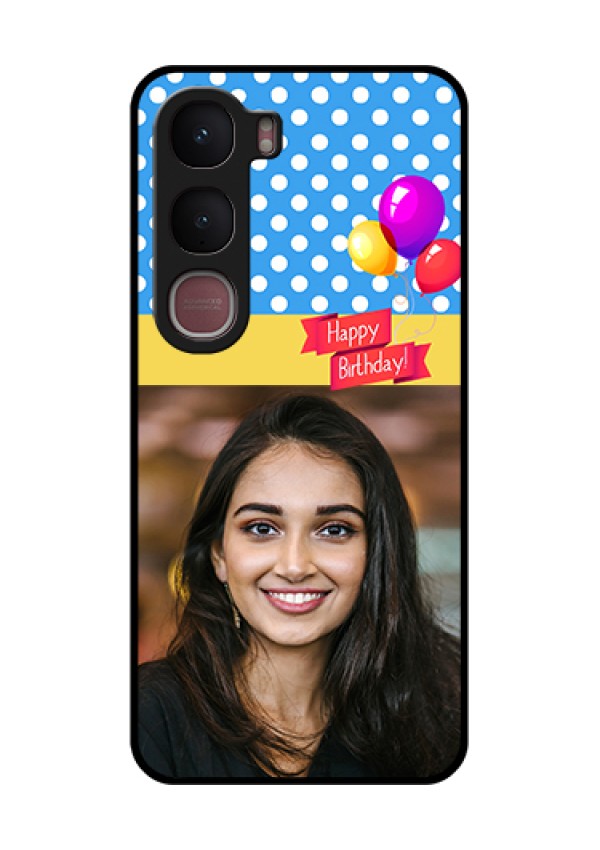 Vivo Y31 5G Custom Glass Phone Case - Happy Birthday Design