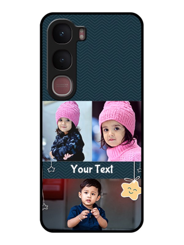 Custom Vivo Y31 5G Custom Glass Phone Case - Hanging Stars Design