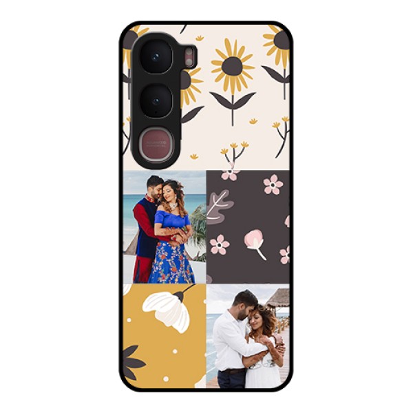 Vivo Y31 5G Custom Glass Phone Case - 3 Images With Floral Design Vivo Y31 5G Custom Glass Phone Case - 3 Images With Floral Design