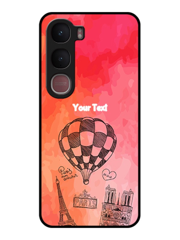 Custom Vivo Y31 5G Custom Glass Phone Case - Paris Theme Design