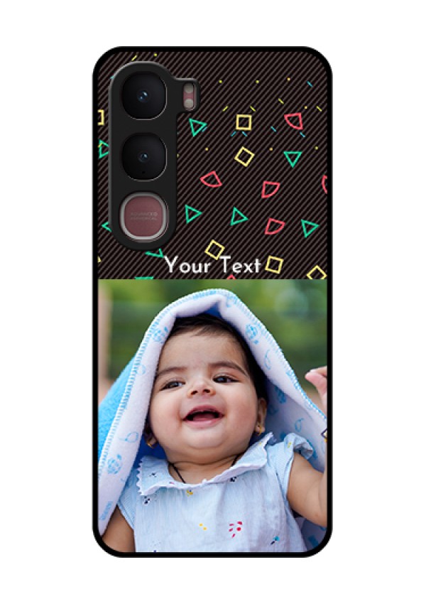 Vivo Y31 5G Custom Glass Phone Case - With Confetti Birthday Design