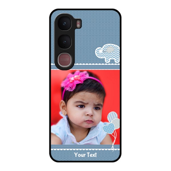 Vivo Y31 5G Custom Glass Phone Case - With Kids Pattern Design