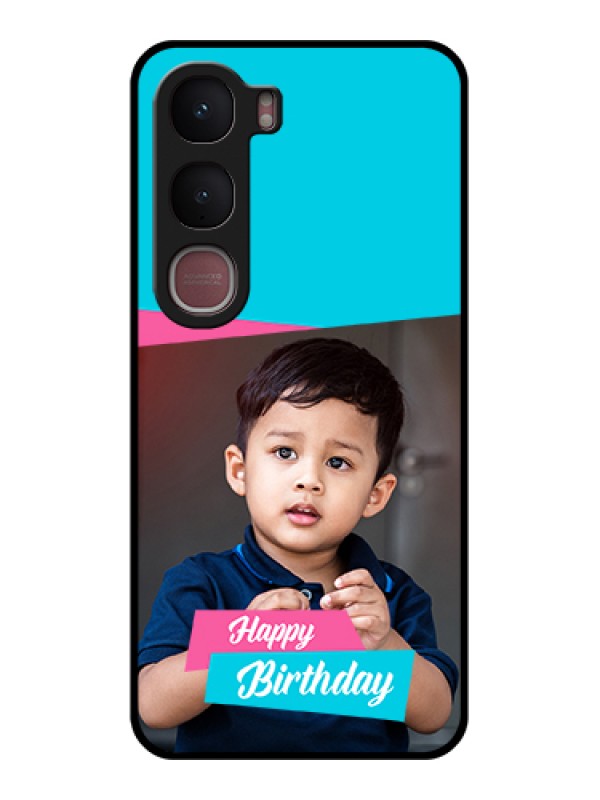 Custom Vivo Y31 5G Custom Glass Phone Case - Image Holder With 2 Color Design