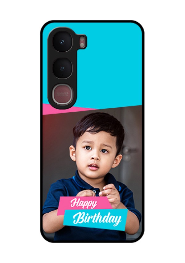 Vivo Y31 5G Custom Glass Phone Case - Image Holder With 2 Color Design