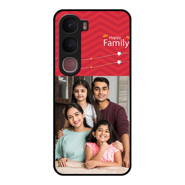 Vivo Y31 5G Custom Glass Phone Case - Happy Family Design