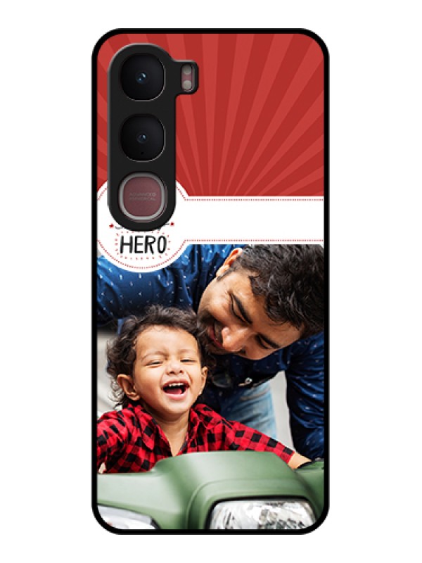 Custom Vivo Y31 5G Custom Glass Phone Case - My Dad Hero Design