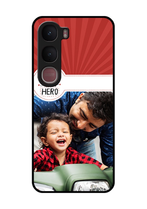 Vivo Y31 5G Custom Glass Phone Case - My Dad Hero Design