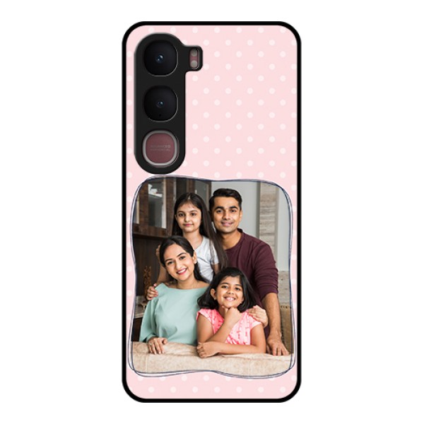 Vivo Y31 5G Custom Glass Phone Case - Family With Dots Design