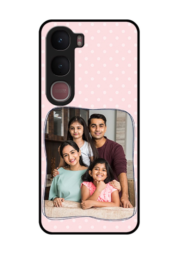 Vivo Y31 5G Custom Glass Phone Case - Family With Dots Design
