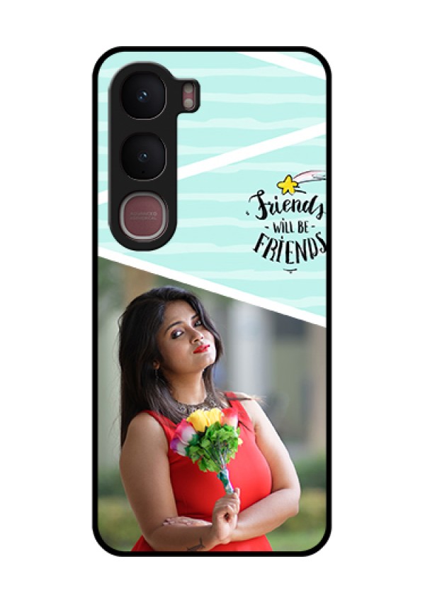 Vivo Y31 5G Custom Glass Phone Case - Friends Picture Icon Design