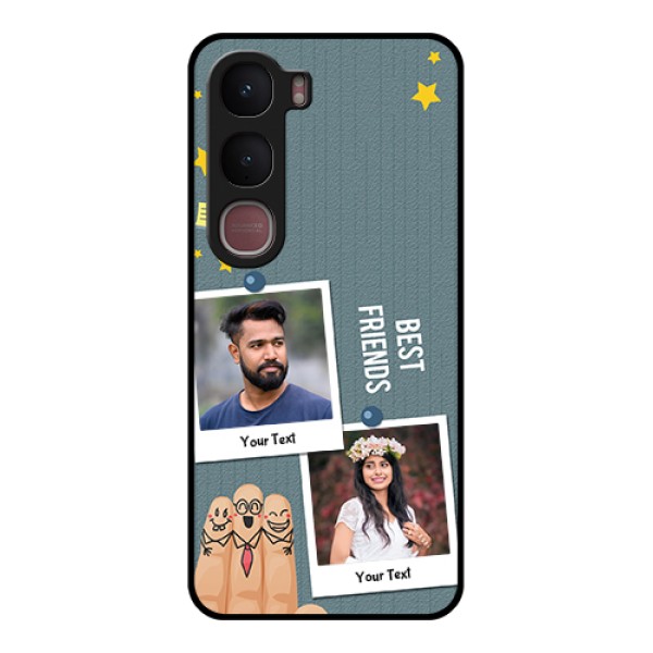 Vivo Y31 5G Custom Glass Phone Case - Sticky Frames And Friendship Design Vivo Y31 5G Custom Glass Phone Case - Sticky Frames And Friendship Design