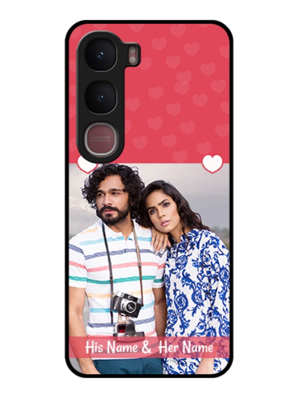 Custom Vivo Y31 5G Custom Glass Phone Case - Simple Love Design