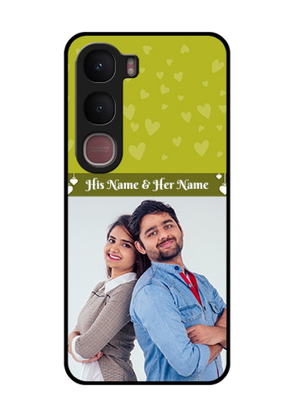 Vivo Y31 5G Custom Glass Phone Case - You & Me Heart Design