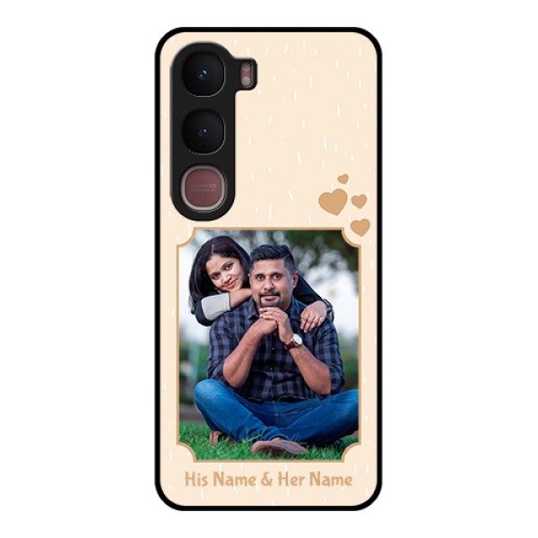 Vivo Y31 5G Custom Glass Phone Case - With Confetti Love Design