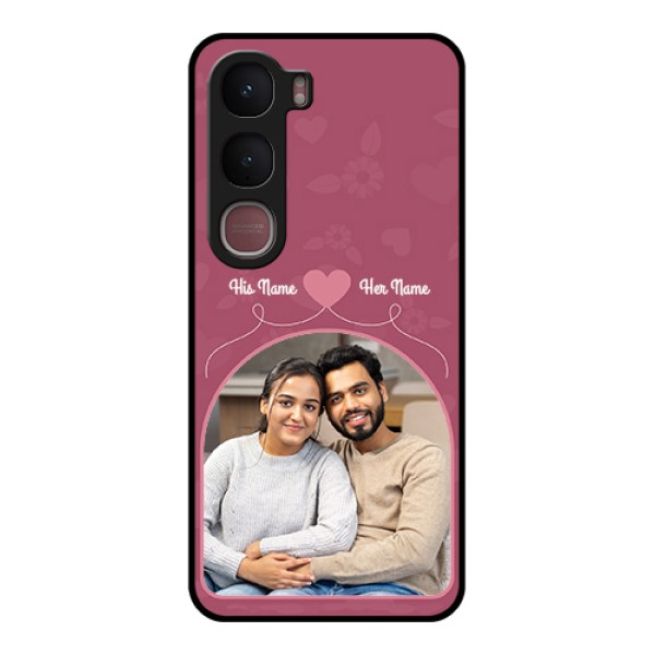 Vivo Y31 5G Custom Glass Phone Case - Love Floral Design