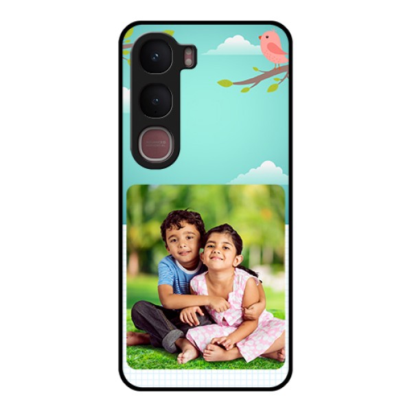 Vivo Y31 5G Custom Glass Phone Case - Doodle Love Design