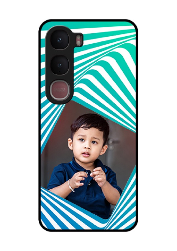 Vivo Y31 5G Custom Glass Phone Case - Abstract Spiral Design