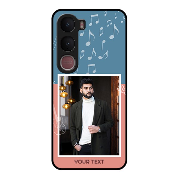 Vivo Y31 5G Custom Glass Phone Case - With Color Musical Note Design Vivo Y31 5G Custom Glass Phone Case - With Color Musical Note Design