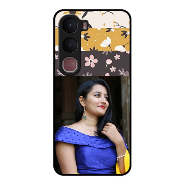 Vivo Y31 5G Custom Glass Phone Case - Stylish Floral Design Vivo Y31 5G Custom Glass Phone Case - Stylish Floral Design