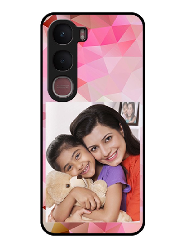 Custom Vivo Y31 5G Custom Glass Phone Case - Abstract Triangle Design