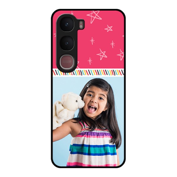 Vivo Y31 5G Custom Glass Phone Case - Line Art Design