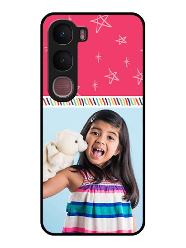 Custom Vivo Y31 5G Custom Glass Phone Case - Line Art Design