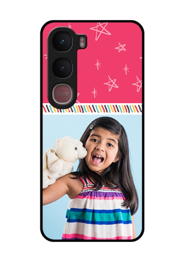 Vivo Y31 5G Custom Glass Phone Case - Line Art Design