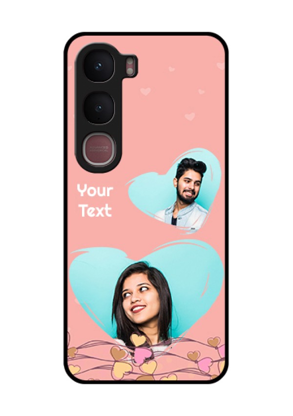 Vivo Y31 5G Custom Glass Phone Case - Love Doodle Design