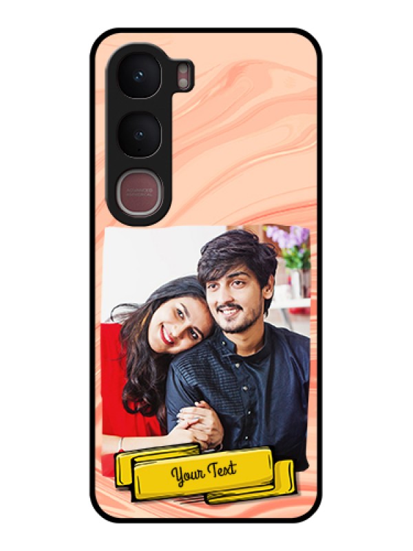 Custom Vivo Y31 5G Custom Glass Phone Case - Marble Texture Design