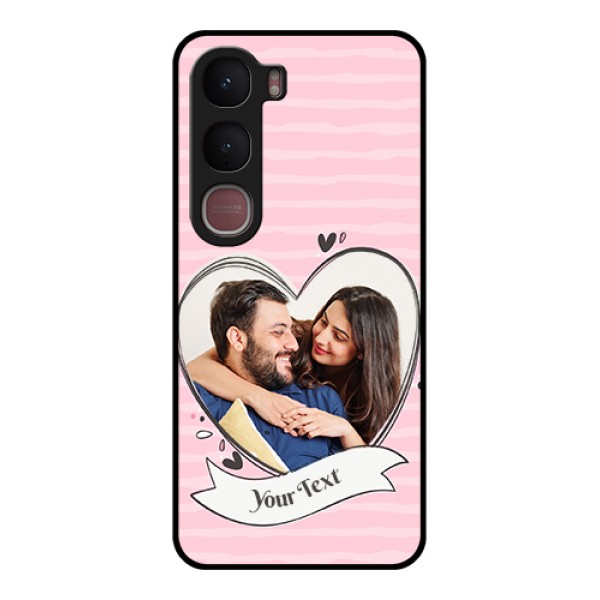 Vivo Y31 5G Custom Glass Phone Case - Vintage Heart Design