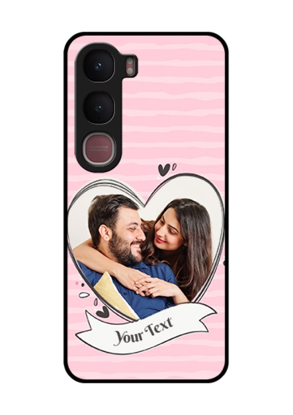 Vivo Y31 5G Custom Glass Phone Case - Vintage Heart Design