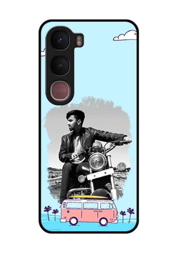 Vivo Y31 5G Custom Glass Phone Case - Travel & Adventure Design