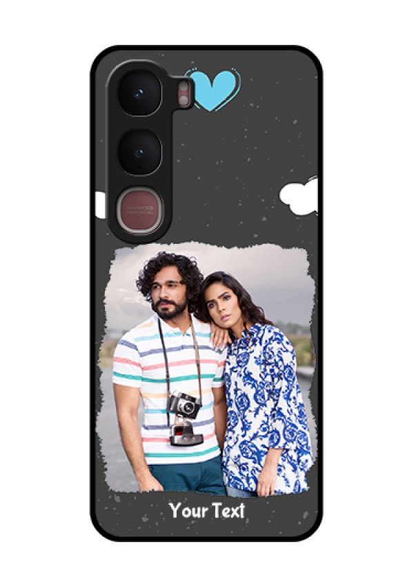 Vivo Y31 5G Custom Glass Phone Case - Splashes With Love Doodles Design