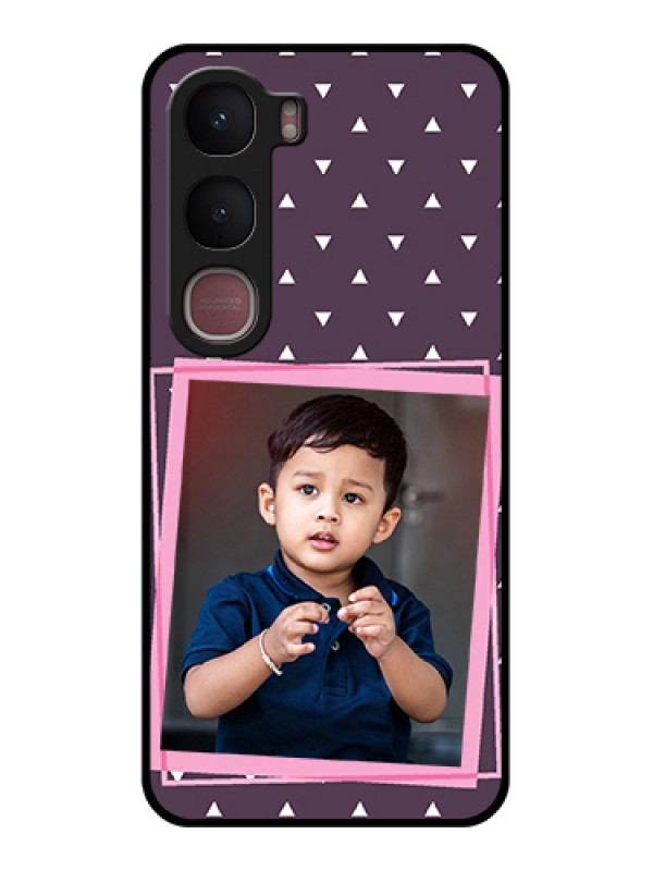 Custom Vivo Y31 5G Custom Glass Phone Case - Triangle Pattern Dotted Design