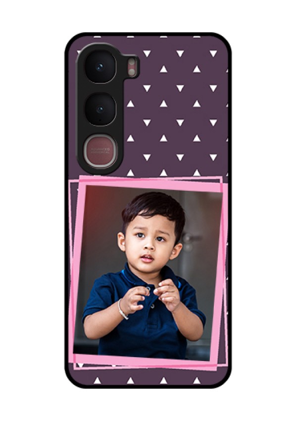 Vivo Y31 5G Custom Glass Phone Case - Triangle Pattern Dotted Design